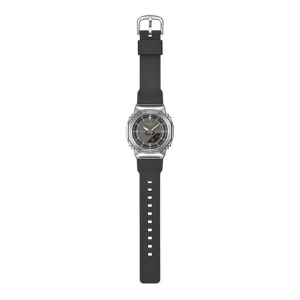 Casio G-Shock GM-S2110-1A1DR CasiOak Black Digital Analog Dial Black Resin Band
