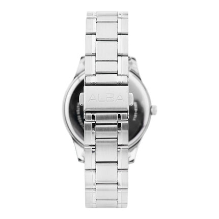Alba Prestige ARX011X1 Men Black Dial Stainless Steel Strap