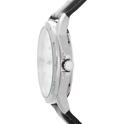 Casio General MTP-V004L-7AUDF Men Silver Dial Black Leather Band