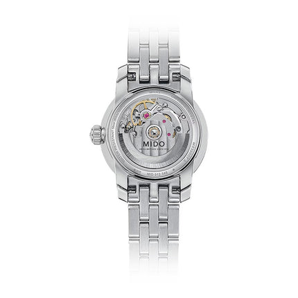 MIDO Baroncelli M039.007.11.336.00 Lady Twenty Five Pink Dial Stainless Steel Strap 