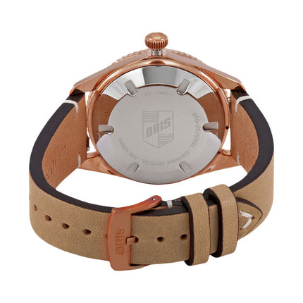 Oris Divers Sixty-Five 01-733-7771-3158-07-5-19-04BR Cotton Candy L. Pink Dial Brown Leather Strap