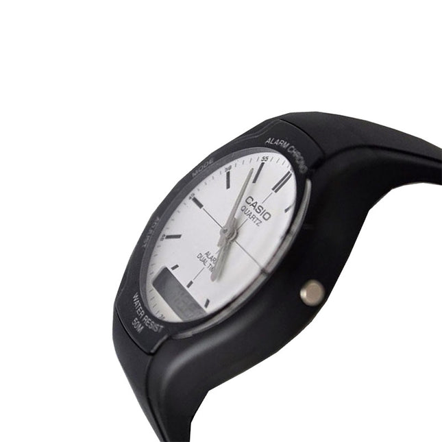 Casio General AW-90H-7EVDF Digital Analog Dial Black Resin Band