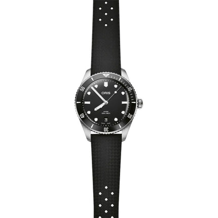 Oris Divers Date 01-733-7795-4054-SET Men Black Dial Stainless Steel Strap + Extra Strap