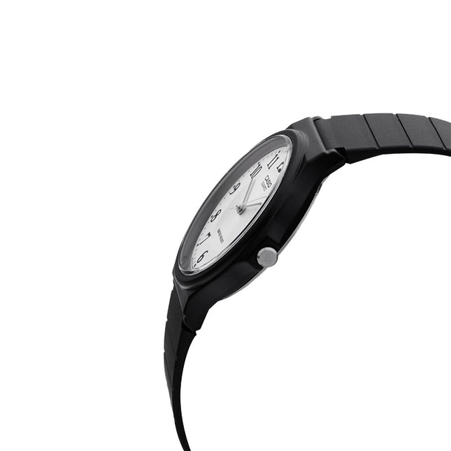 Casio General MQ-24-7B3LDF White Silver Dial Black Resin Band