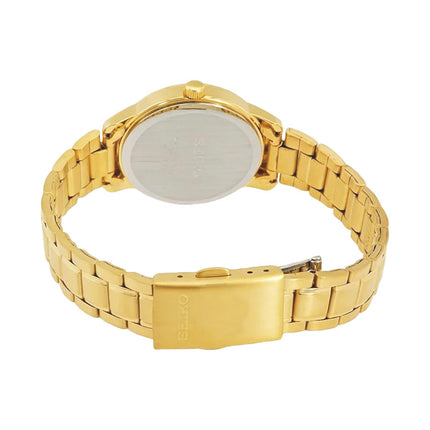 Seiko Classic SUR744P1 Neo Silver Dial Gold Stainless Steel Strap
