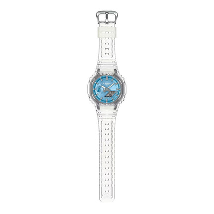 Casio G-Shock GA-2100BM-7A2DR CasiOak Bright Metallic Series Transparent Resin Band