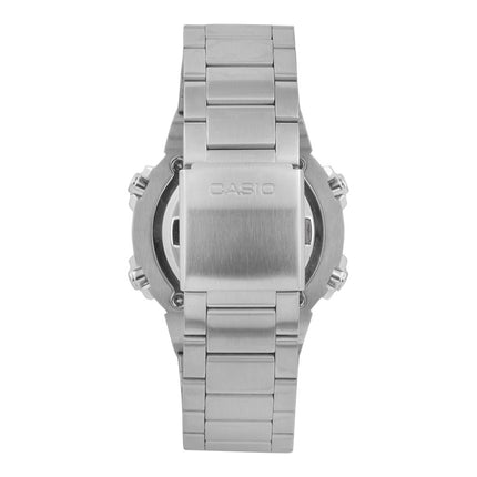 Casio General AMW-870DA-3AVDF Men Analog-Digital Combination Green Dial Stainless Steel Band