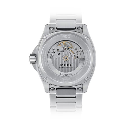 MIDO Multifort TV Big Date M049.526.11.091.00 Green Gradient Dial Stainless Steel Strap