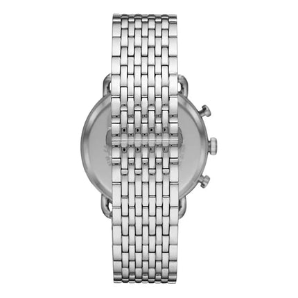 Emporio Armani AR11239 Chronograph Men Beige Dial Stainless Steel Strap