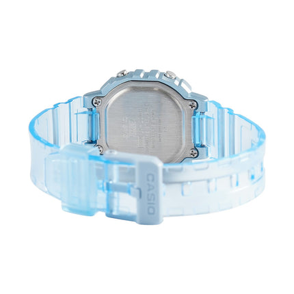 Casio General LA-20WHS-2ADF Digital Dial Blue Transparent Resin Band