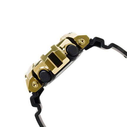 Casio G-Shock GM-700G-9ADR G-Steel Metal Clad Gold Digital Analog Dial Black Resin Band