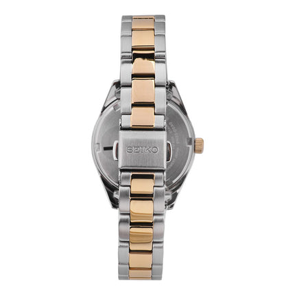 Seiko Ladies SUR454P1 Discover More Silver Dial Dual Tone Stainless Steel Strap