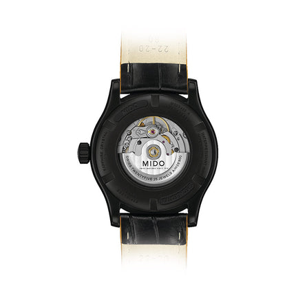 MIDO Multifort M005.430.36.051.80 Automatic Black Dial Black Leather Strap
