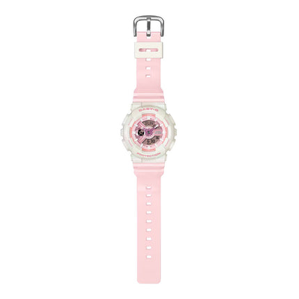 Casio Baby-G BA-110PD-4ADR Ladies Blue Digital Analog Dial Pink Resin Band