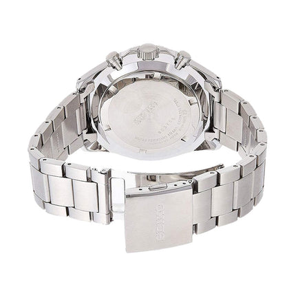 Seiko Chronograph SSB379P1 Black Dial Stainless Steel Strap