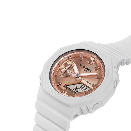 Casio G-Shock X ITZY GMA-S2100MD-7ADR CasiOak Pink Metallic Collection White Resin Band