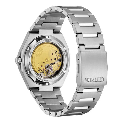 Citizen Mechanical NJ0180-80M Zenshin Super Titanium Small Seconds Baby Blue Dial Titanium Strap