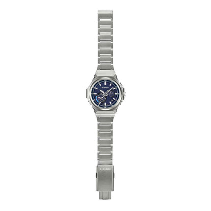 Casio G-Shock GST-B1000D-2ADR G-Steel Tough Solar Men Blue Dial Stainless Steel Band
