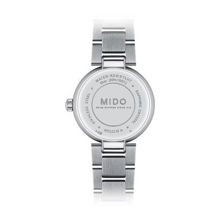 MIDO Baroncelli M022.210.11.036.00 Donna Silver Dial Stainless Steel Strap