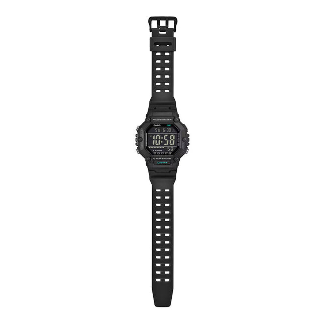Casio General AE-1600HX-1BVDF Digital Dial Black Resin Band