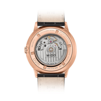 MIDO Commander II M021.407.36.411.00 Gradient Dial Black Leather Strap