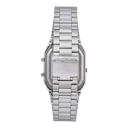 Casio General AQ-230A-9AMQYDF Vintage Digital Analog Dial Stainless Steel Band
