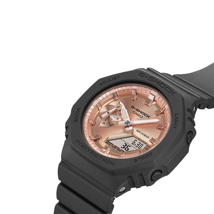 Casio G-Shock X ITZY GMA-S2100MD-1ADR CasiOak Pink Metallic Collection Black Resin Band