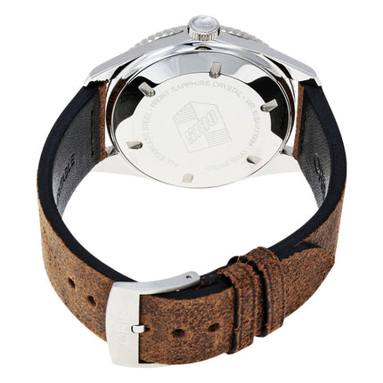 Oris Divers Sixty-Five 01-733-7720-4055-07-5-21-02 Blue Dial Brown Leather Strap