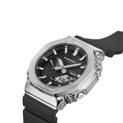 Casio G-Shock GBM-2100-1ADR CasiOak Metal Covered Bluetooth Black Dial Resin Band