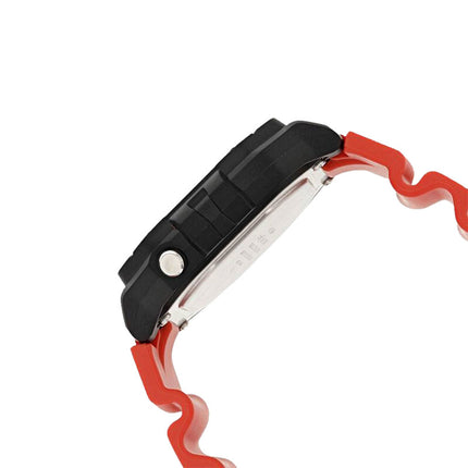 Casio General W-218H-4BVDF Digital Dial Red Resin Band