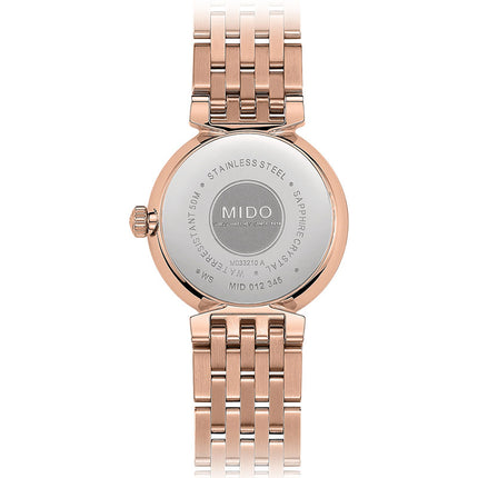 MIDO Dorada M033.210.33.031.00 Silver Dial Rose Gold Stainless Steel Strap