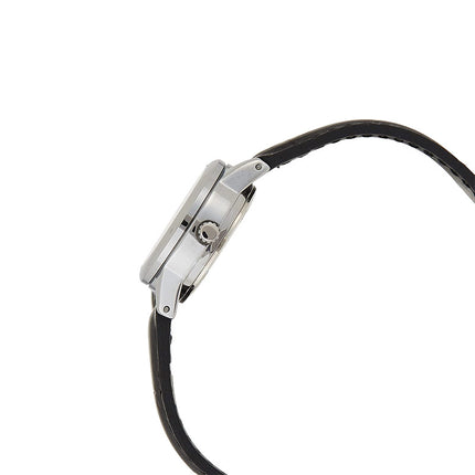 Casio General LTP-V002L-1B3UDF Ladies Black Dial Black Leather Band