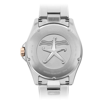 MIDO Ocean Star M026.430.22.051.00 Caliber 80 Automatic Black Dial Dual Tone Stainless Steel Strap