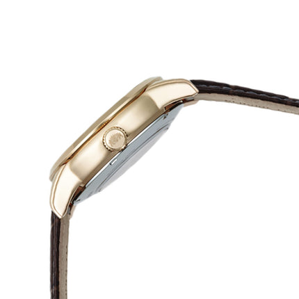 Orient Classic RA-AK0007S Sophisticated Sun & Moon Textured Ivory Dial Brown Leather Strap