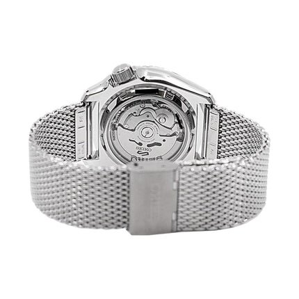 Seiko 5 Sports SRPD75K1 SKX Sports Style Automatic Green Sunburst Dial Silver Mesh Strap