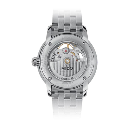 MIDO Baroncelli M037.436.11.061.00 Signature Skeleton Anthracite Dial Stainless Steel Strap