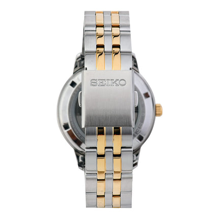 Seiko Classic SUR402P1 Discover More White Sunray Dial Dual Tone Stainless Steel Strap