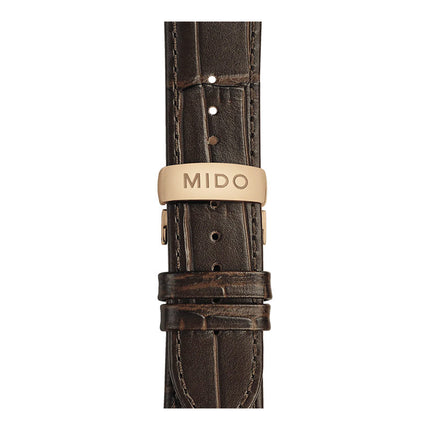 MIDO Baroncelli M037.407.36.061.00 Signature Gent Automatic Anthracite Dial Brown Leather Strap