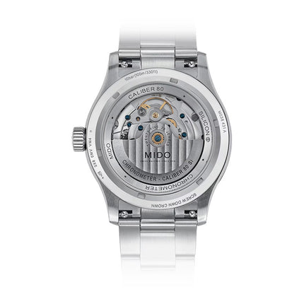 MIDO Multifort M M038.431.11.097.00 Automatic Chronometer Green Dial Stainless Steel Strap