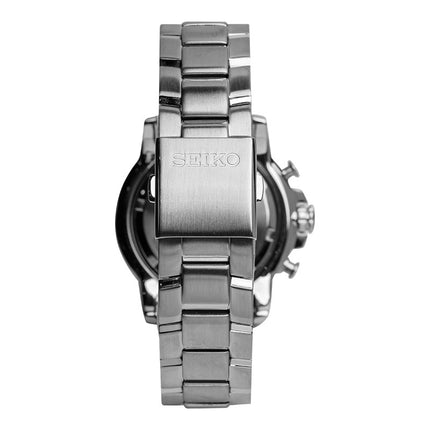 Seiko Chronograph SNDC71P1 Criteria Black Dial Stainless Steel Strap