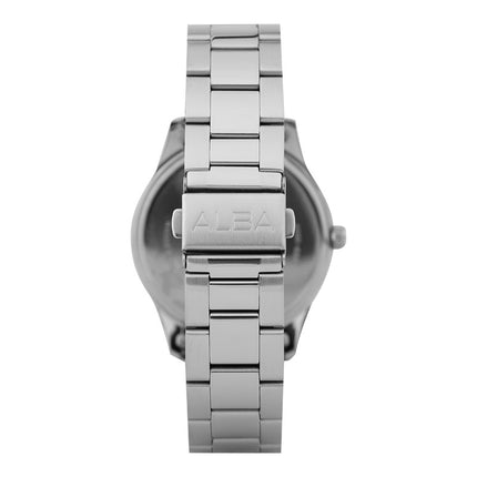 Alba Prestige AJ6157X1 Men Silver White Dial Stainless Steel Strap