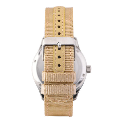 Alba Mechanical Field Military AL4221X1 Men Beige Dial Beige Nylon Strap