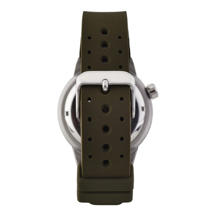 Alba Mechanical AL4249X1 Automatic Man Green Emerald Dial Green Army Rubber Strap