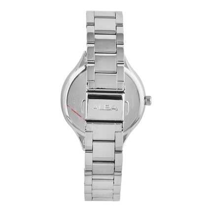 Alba Fashion AG8Q57X1 Ladies Red Dial Stainless Steel Strap