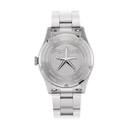 Mido Ocean Star 39 M026.907.11.041.00 80th Anniversary Blue Pattern Dial St. Steel Strap