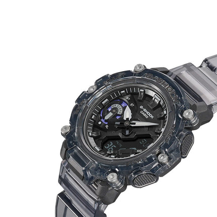 Casio G-Shock GA-2200SKL-8ADR Sound Wave Series Digital Analog Dial Black Tranparent Resin Band