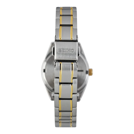 Seiko Ladies SUR466P1 Discover More White Dial Dual Tone Stainless Steel Strap
