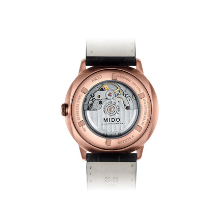 MIDO Commander II M021.626.36.051.00 Big Date Automatic Black Dial Black Leather Strap