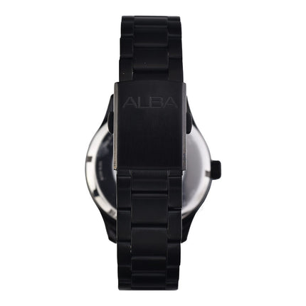 Alba Mechanical AL4313X1 Automatic Men Green Camouflage Dial Black Stainless Steel Strap