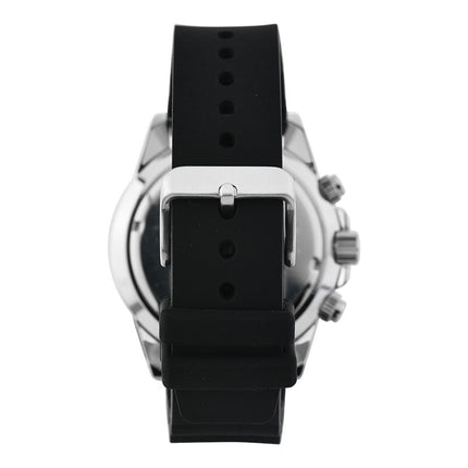 Alba Active AT3J47X1 Men Chronograph Blue Dial Black Silicone Strap